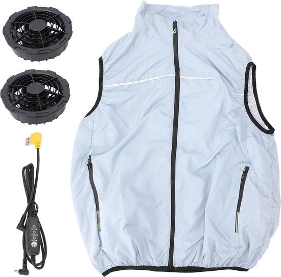 Vestito di raffreddamento con connessione USB - 3 livelli di regolazione - Protezione lavorativa (XL)