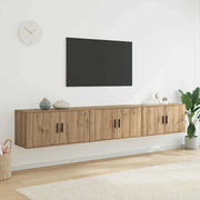 Set Mobile TV da Parete 3 pcs Rovere artigianale 3415582