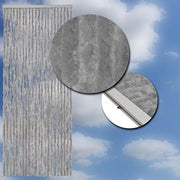 Scopa per pavimenti con setole in pelle di gatto, colore grigio, dimensioni 100x230 cm