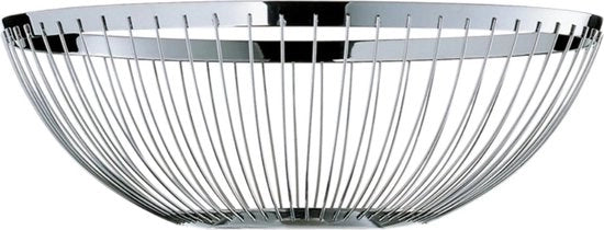 Ciotola decorativa per frutta in argento da 26 cm - ciotola per pane in acciaio inox lucidato - cesta per frutta WMF