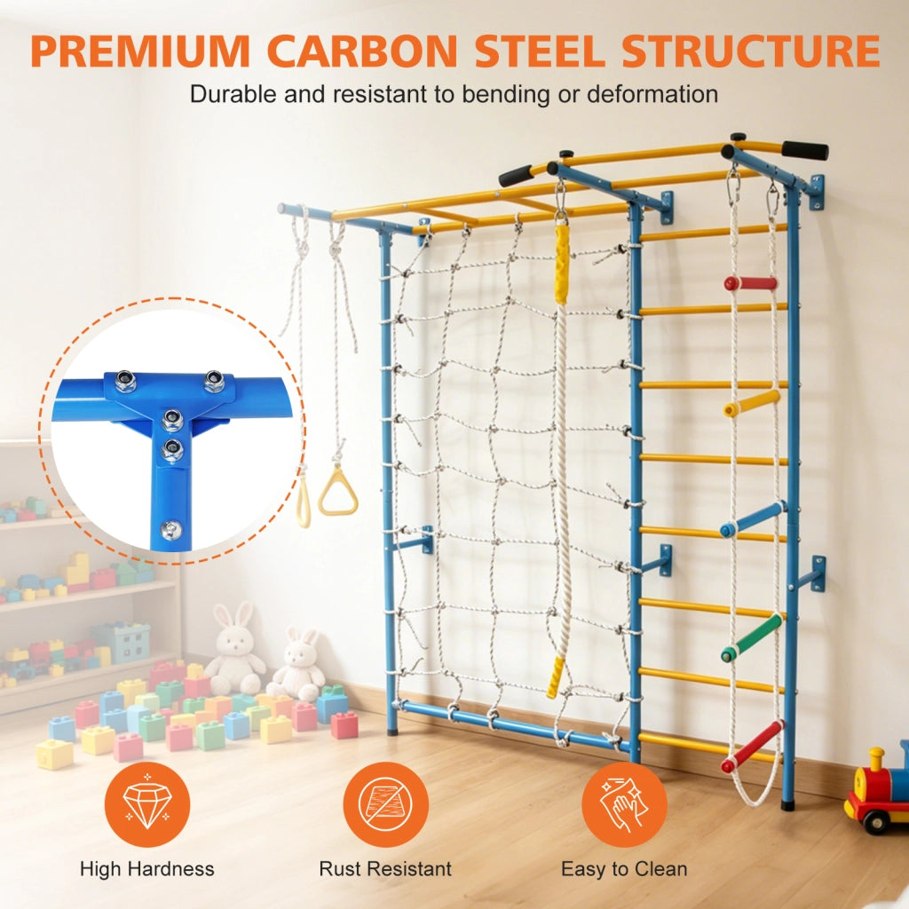 GIOCO DA ARRAMPICATA INDOOR Multifunzione Blu in acciaio al carbonio