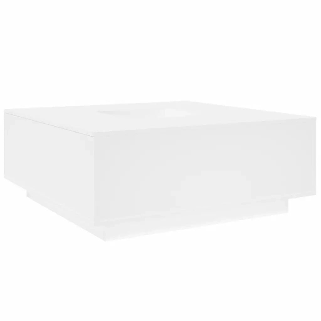 Tavolino da salotto | Tavolino da caff¨¨ | Tavolino da Soggiorno Bianco 100x100x40 cm in Legno Multistrato