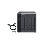 Qnap tr-004 contenitore di unità di archiviazione box esterno hdd/ssd nero 2.5/3.5"