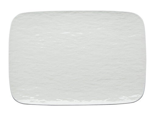 Vassoio in Porcellana Rettangolare Bianco Touch me 30 x 21 cm