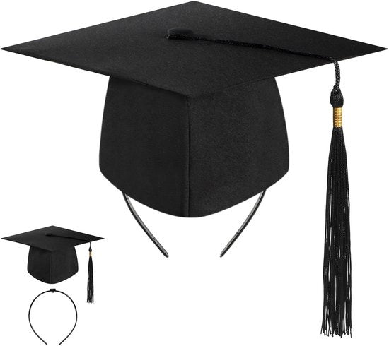 Cappello di laurea con cinturino di sicurezza robusto e protezione per la testa - Accessori di laurea - Classe del 2026 - Cintura innovativa