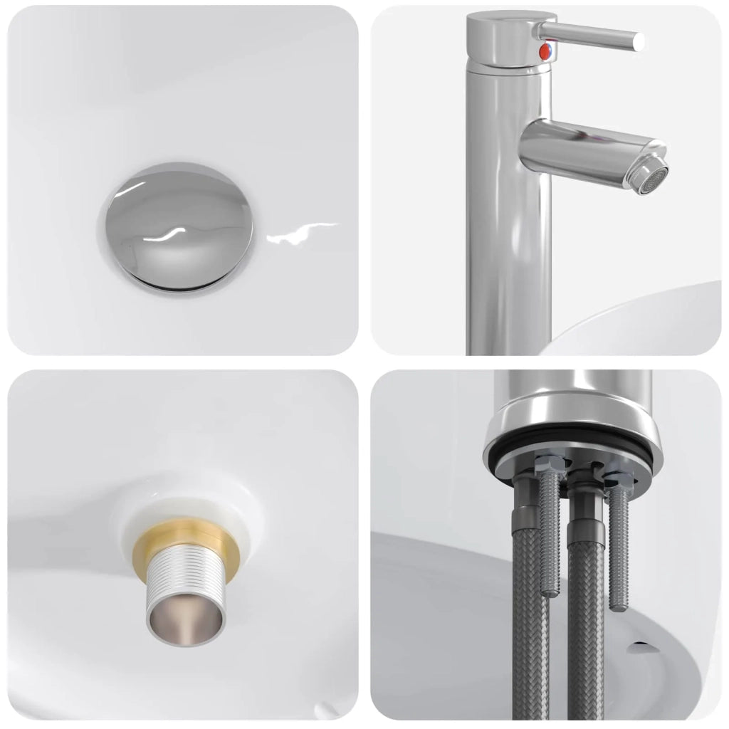 Set di mobili per il bagno 2 pz Rovere Nero 3404009
