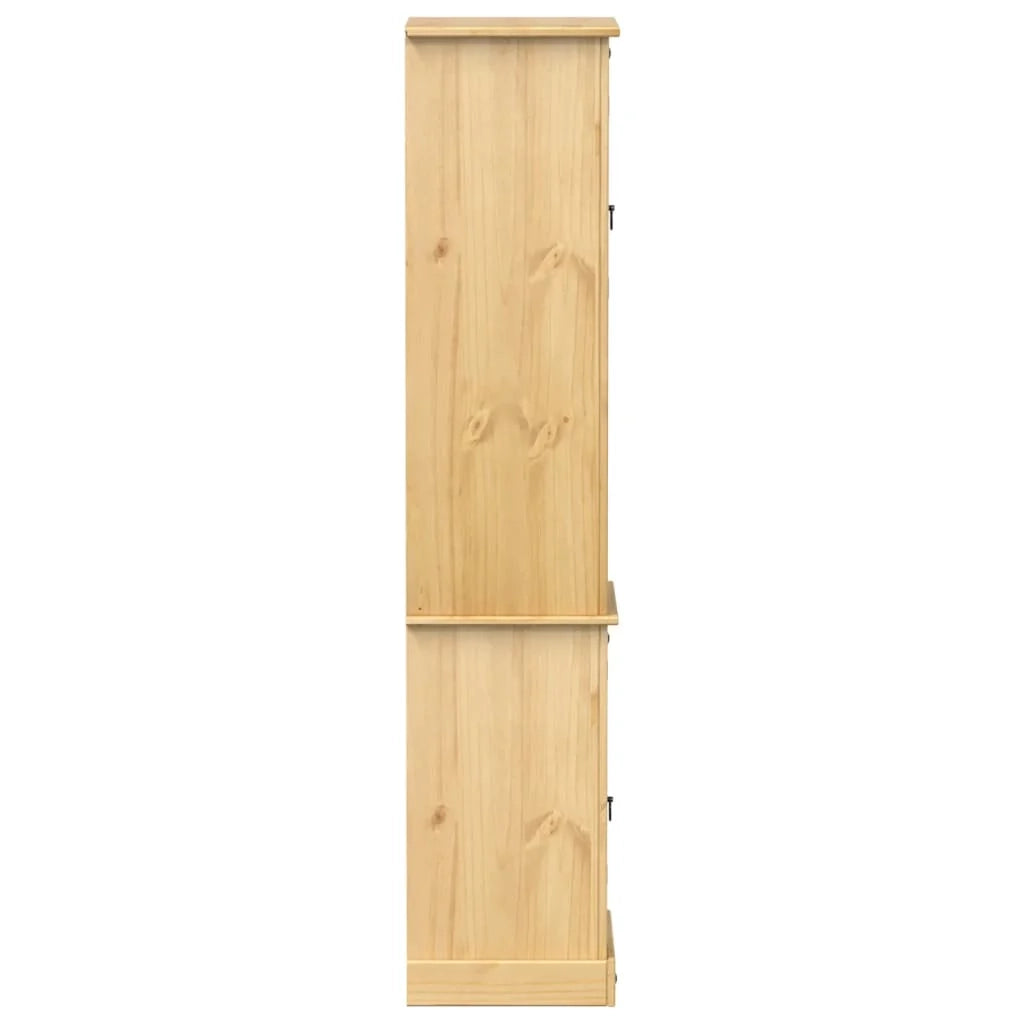 Mobiletto moderno per il bagno 50 x 40 x 185 cm stile rustico legno massello di pino 02_0056359