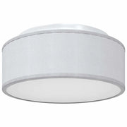 Lampada da soffitto con faretto dal design moderno 30 x 30 x 13,5 cm atmosfera accogliente tessuto grigio 02_0058421