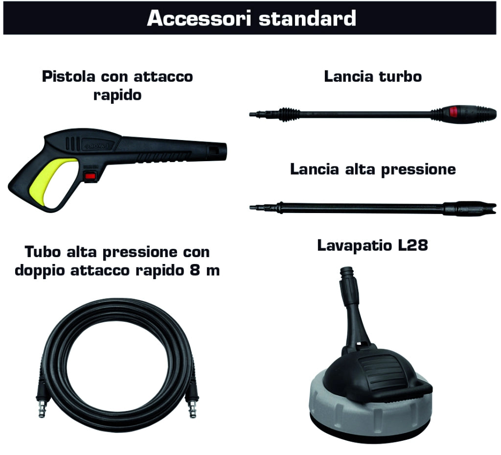 Lavorwash IDROPULITRICE AD ACQUA FREDDA  AD INDUZIONE PASCAL 20 2.100 W con Patio