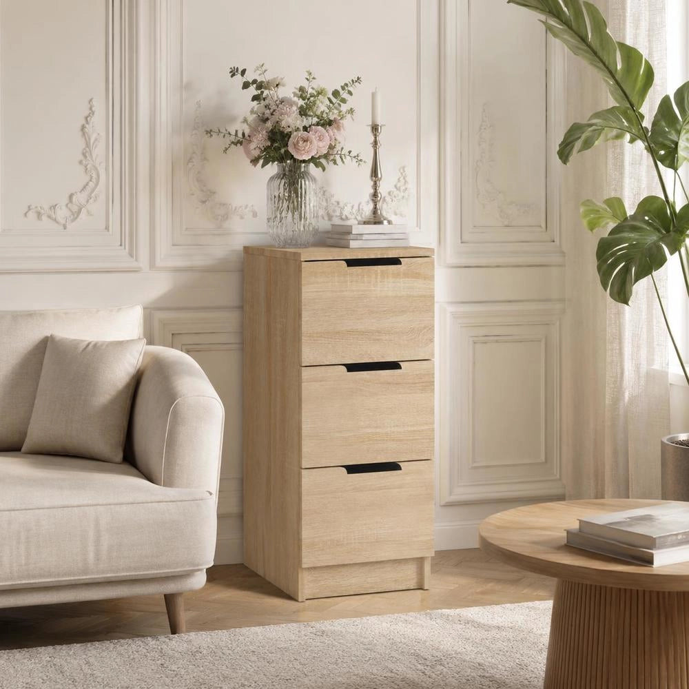 Sideboard Sonoma Oak 30x30x70 Cm Wood Material