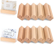 Houder per 20 carte in legno, support per carton stabile in legno come supporto per foto, cartellonistica, menu e per carte per matrimoni e feste di compleanno.