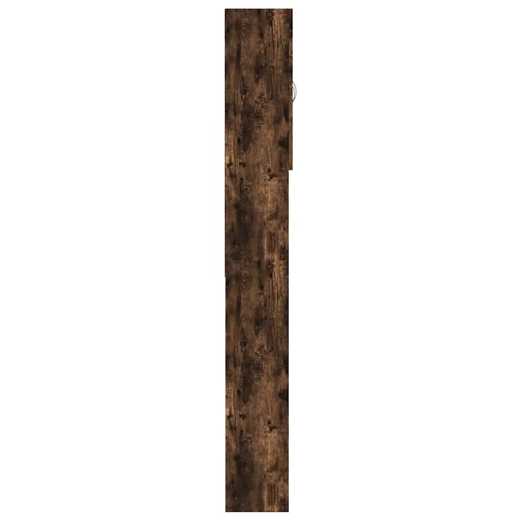 Mobile per Lavatrice Rovere Fumo 64x25,5x190 cm 815957