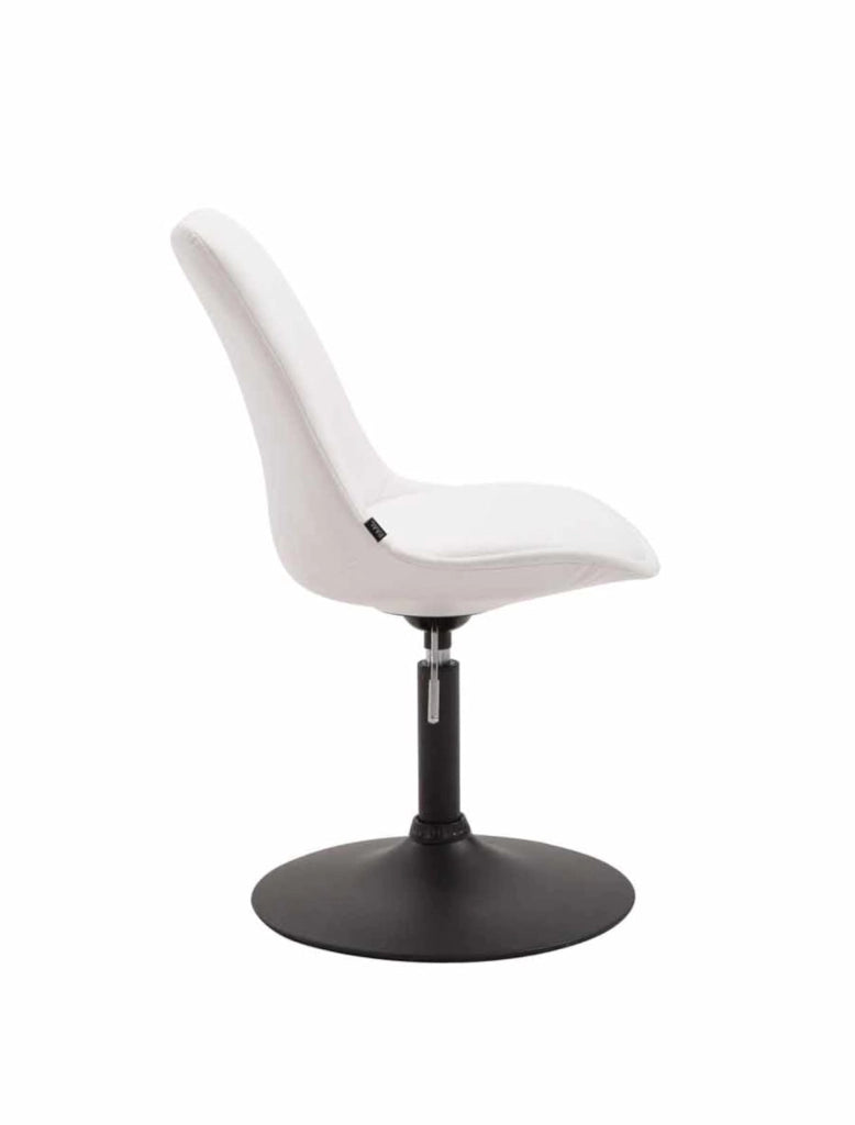 Set di 4 sedie da pranzo Maverick in ecopelle bianco,nero