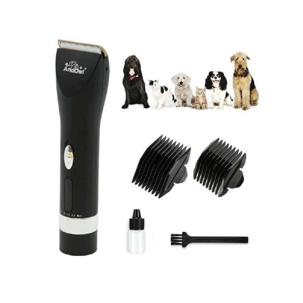Trade Shop - Tosatrice Senza Fili Cani Gatti Rasoio Elettrico Tosatore Ricaricabile Q-t180 -