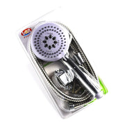 Trade Shop - Doccia Doccetta Soffione 3 Getti Anticalcare Tubo Flessibile 1,5mt Supporto Muro -