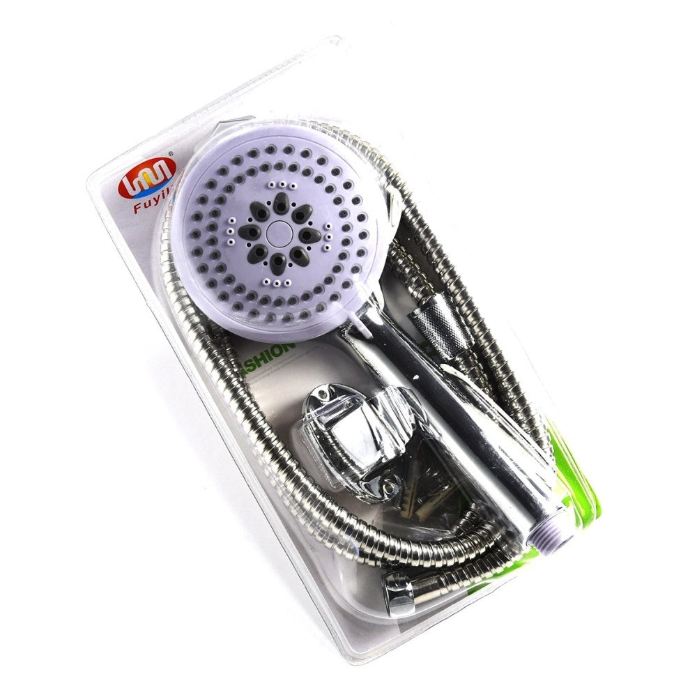 Trade Shop - Doccia Doccetta Soffione 3 Getti Anticalcare Tubo Flessibile 1,5mt Supporto Muro -