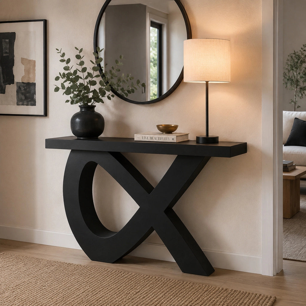 Mobile da ingresso in legno 120x38x80