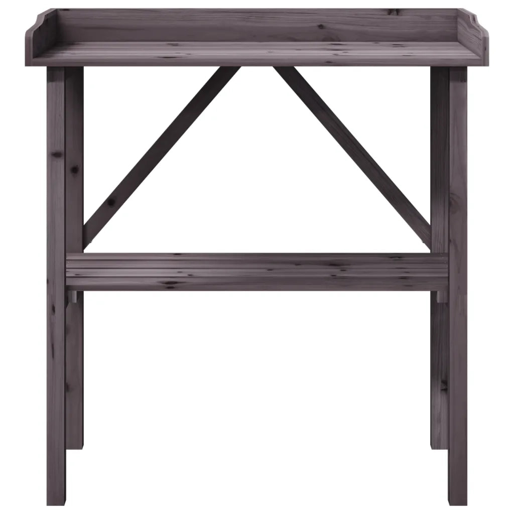 Tavolino da giardino con ripiani aperti 78 x 38 x 82,5 cm in legno di abete grigio 02_0046210
