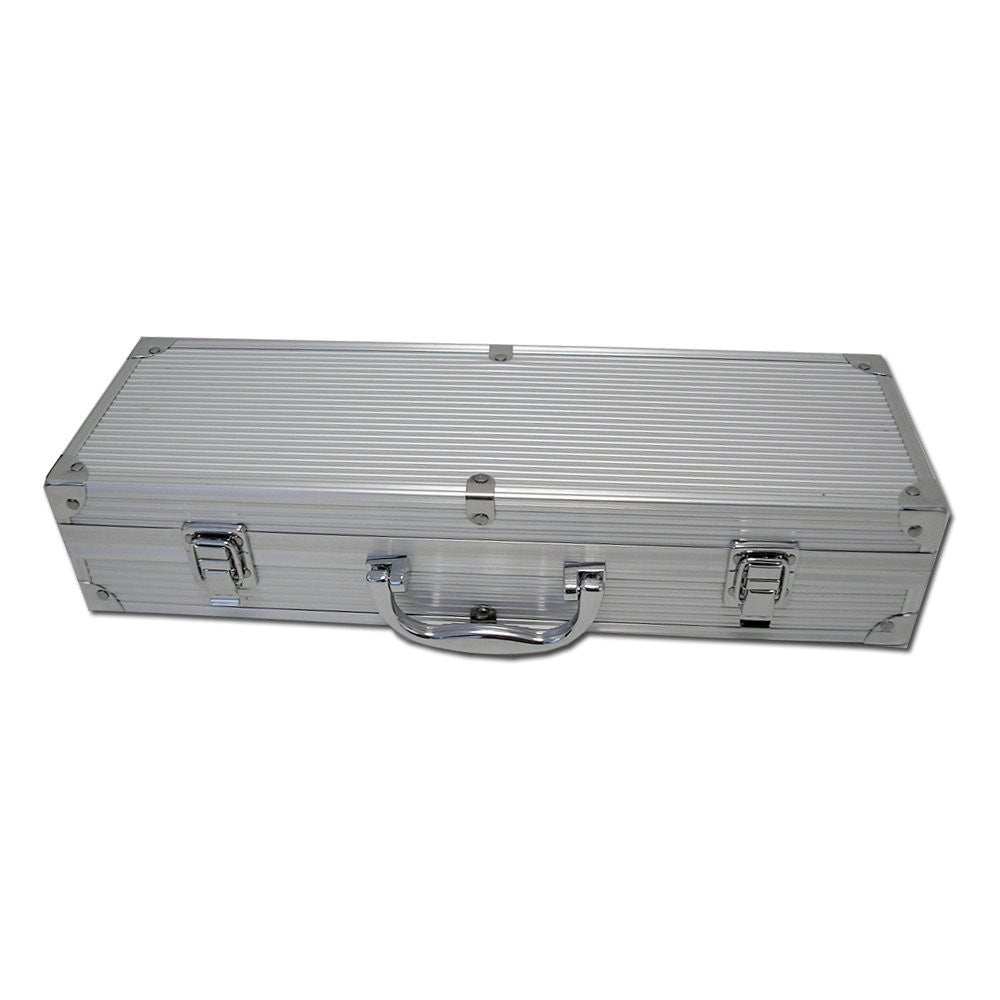 Betty garden valigetta 4 accessori per barbecue in acciaio inox
