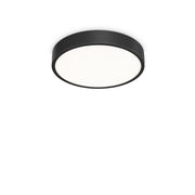 Plafoniera Contemporanea Ray Metallo Nero Led Integrato 26W 3000K Ip44