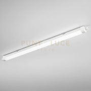 PLAFONIERA LED STAGNA RUBIS BIANCA 36W 4900LM CCT 2700K / 3300K / 4000K IP65 CON SENSORE 1200X58X62MM