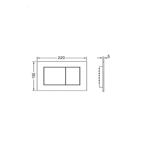 Placca cromo lucida sottile doppio scarico 9240401 tece