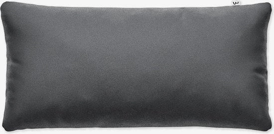 Copri cuscino 40 x 80 cm, grigio/antracite, morbido e liscio, copri cuscino super morbido, copri cuscino con chiusura a slitta nascosta