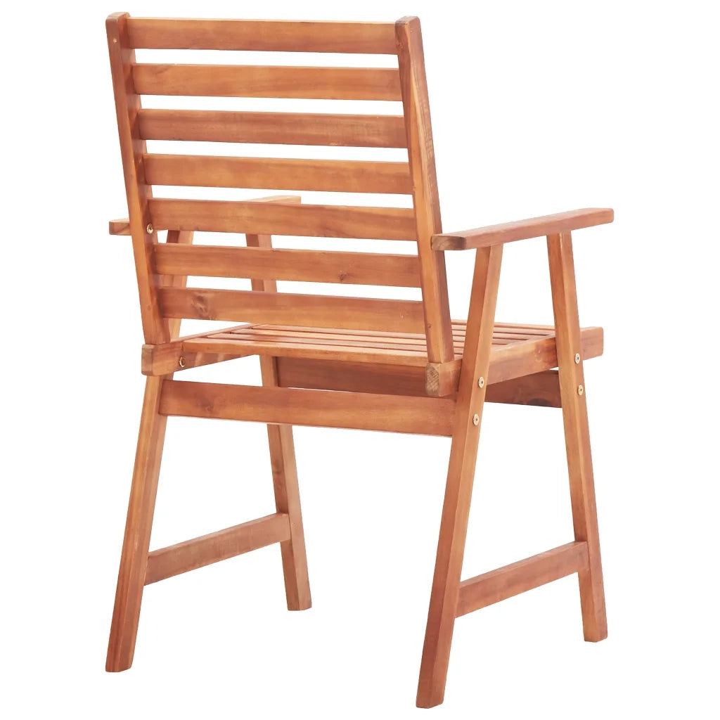 Sedie da Pranzo per Esterno 3 pz in Legno Massello di Acacia cod mxl 8201