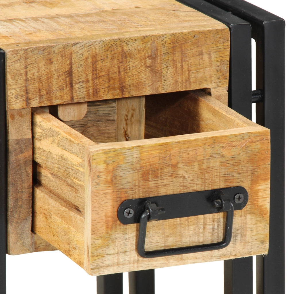 Comodini 2 pcs 40x40x40 cm Legno Massello di Mango