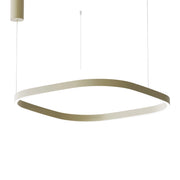 Lampada a Sospensione CRISEIDE S/1G Q - 80W LED 3000K Dimmerabile in Verde Salvia, Struttura in Alluminio, Diffusore in Silicone - Gealuce