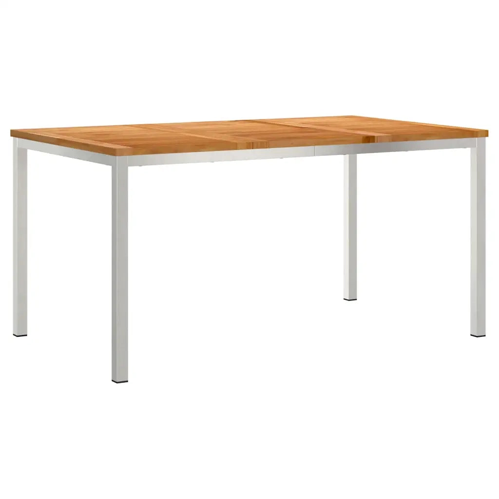 Set da Pranzo per Giardino 5 pcs Marrone Legno di teak solido 3334823
