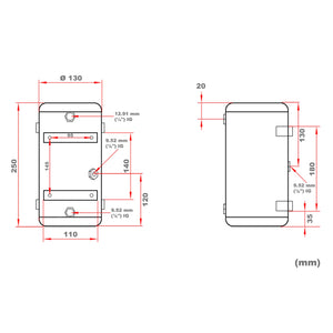 Serbatoio a pressione di ricambio da 3 l per compressore per aerografi AS186