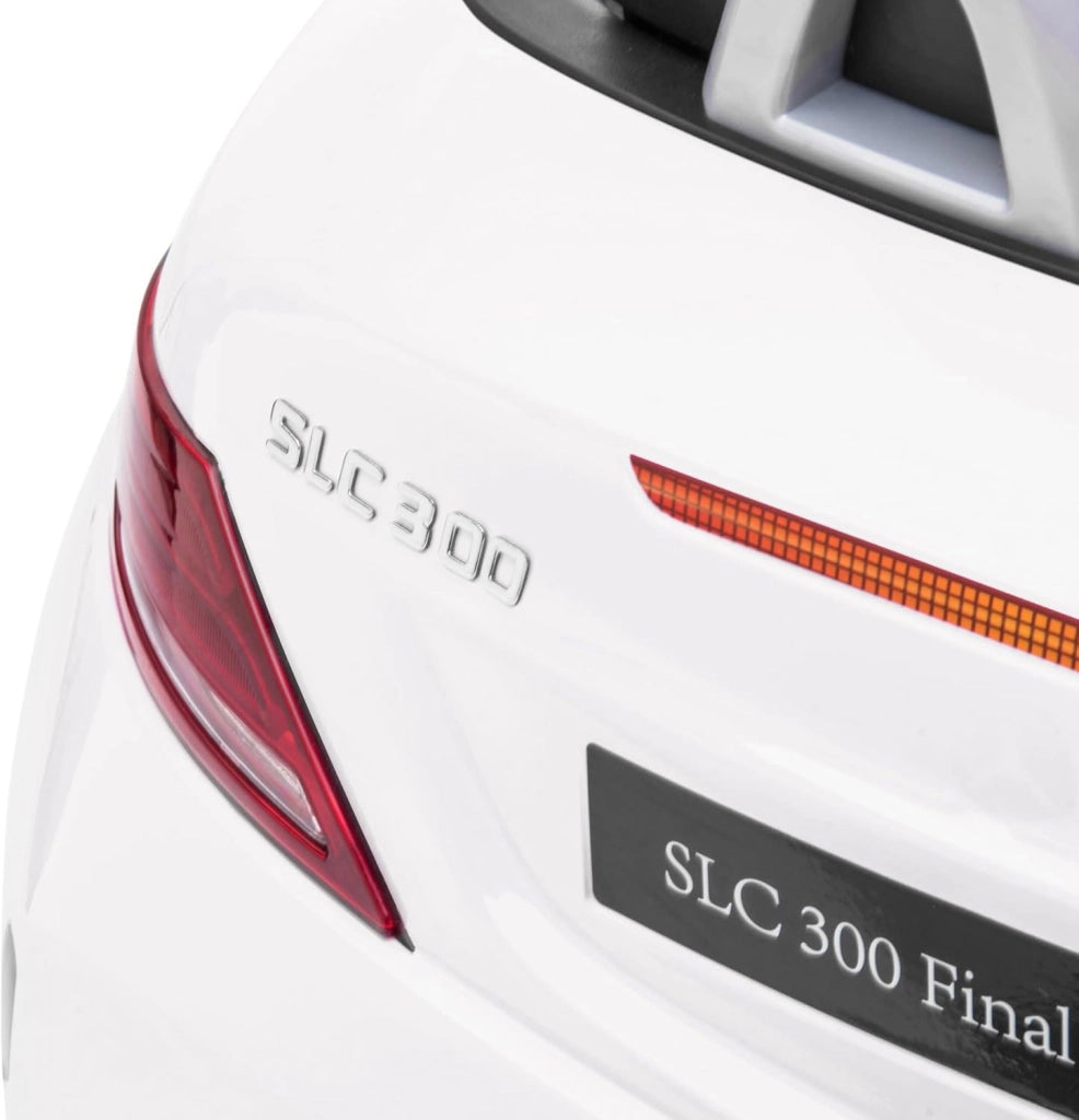 Macchina Elettrica per Bambini Licenza Ufficiale Mercedes SLC 300 "Final Edition" 10,8V 3,1Ah Bianco