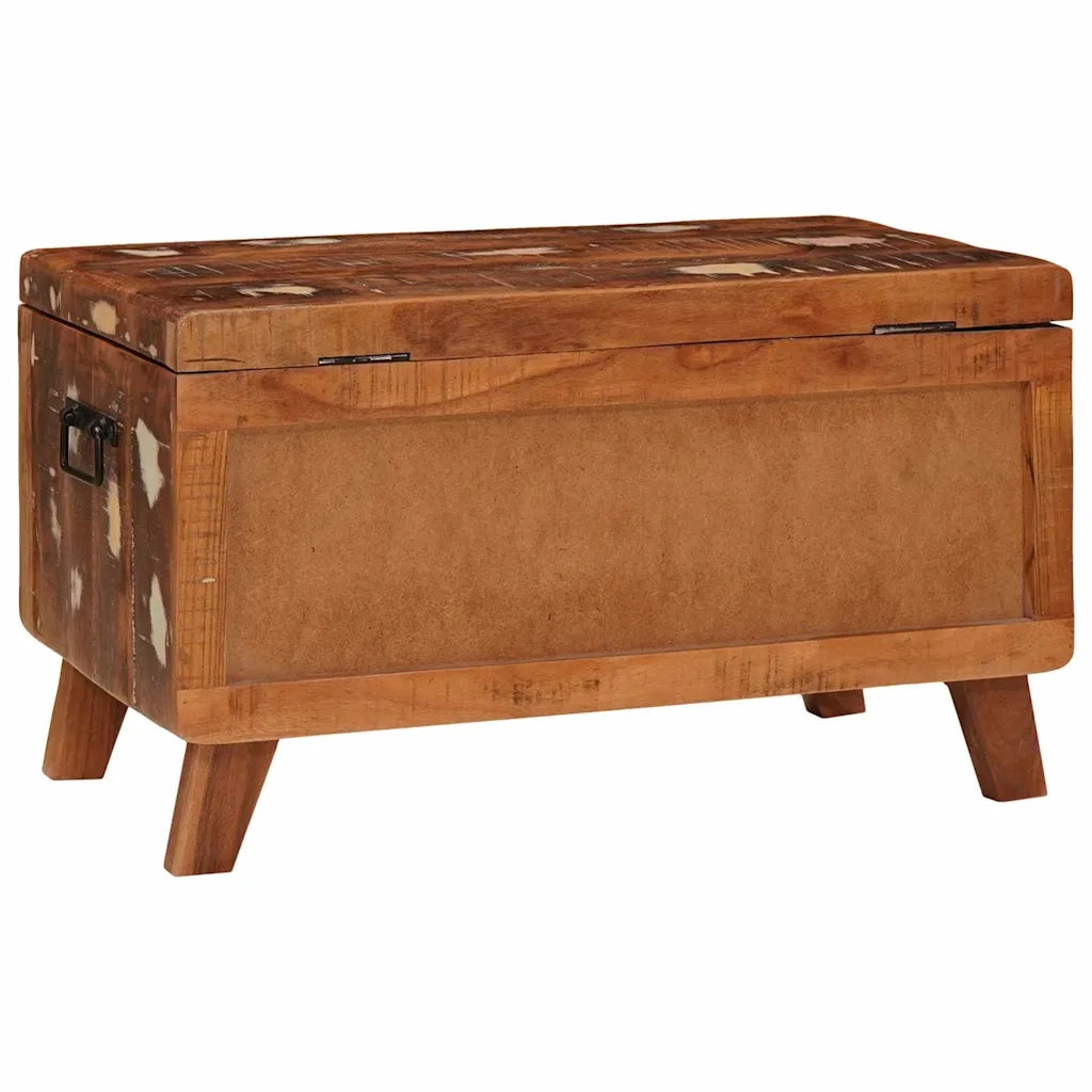 vidaXL Scatola di Stoccaggio 70 x 35 x 40 cm legno massello di riciclo