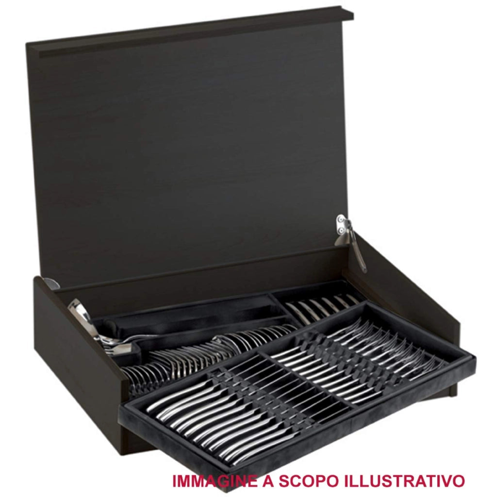 DUETTO, Posate 75 Pz., Scatola Wenge, Casa Bugatti
