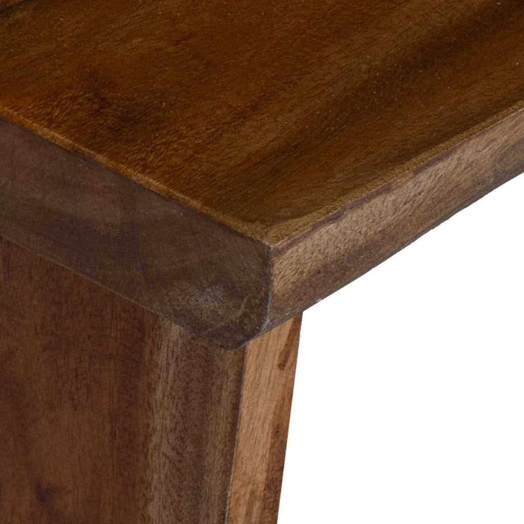 Pouf Naturale 29 x 20 x 17 cm Legno di Mogano 42012396