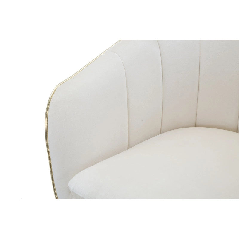 Poltrona Paris Crema/gold cm 62x58x78