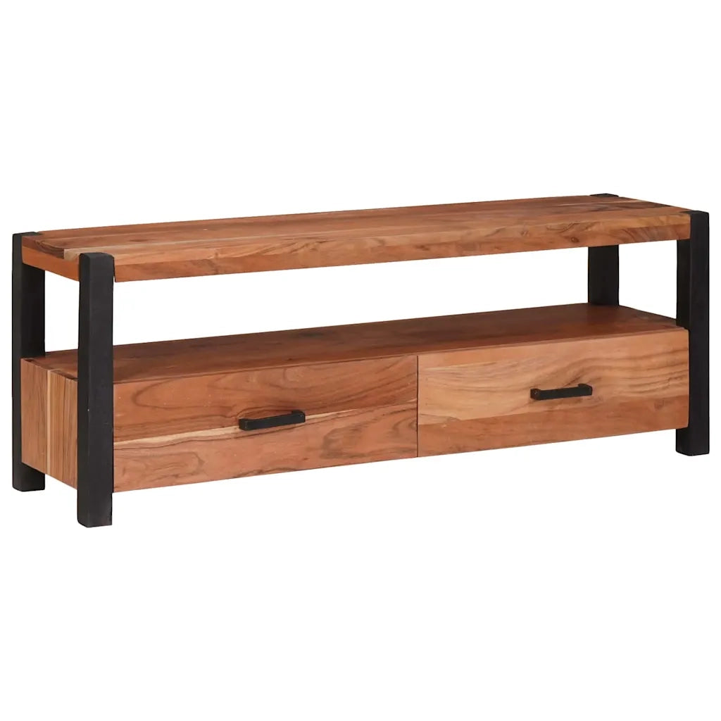 Mobile TV-Credenza per TV Marrone 110 x 30 x 40 cm legno massello di acacia