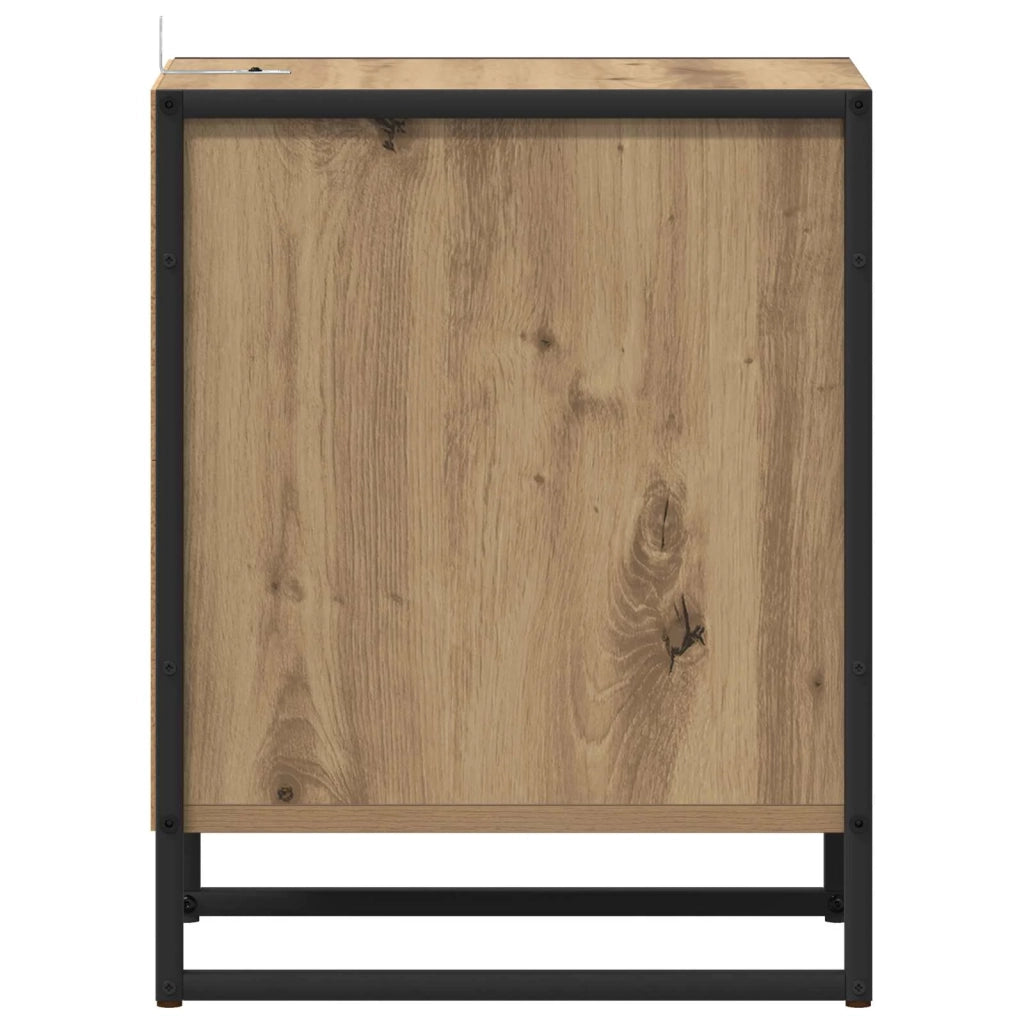 Comodino-Tavolino da notte Rovere Artigianale 39,5 x 30 x 50 cm Legno multistrato 988307
