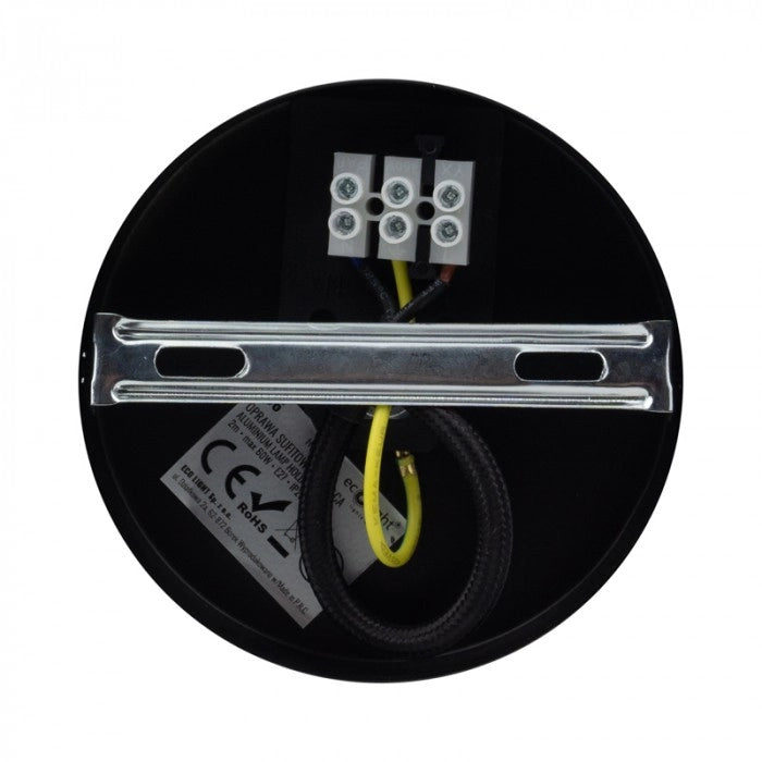 Lampada a sospensione tubolare rame giallo 1xE27 Ecolight