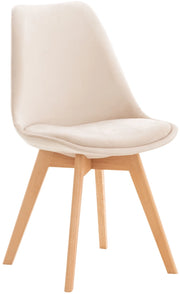 Sedia Pranzo Linares Beige,Velluto