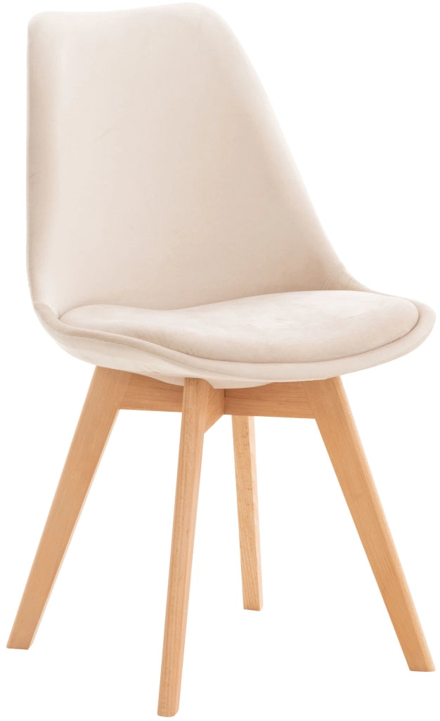 Sedia Pranzo Linares Beige,Velluto