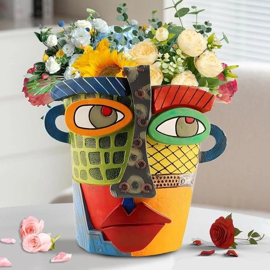 Vaso decorativo per piante 185 cm - Vaschetta per piante con design divertente, decorativa in cera - Per uso interno, in cucina, per piante grasse e per piante da appartamento - Vaschette per centro tavola, per party