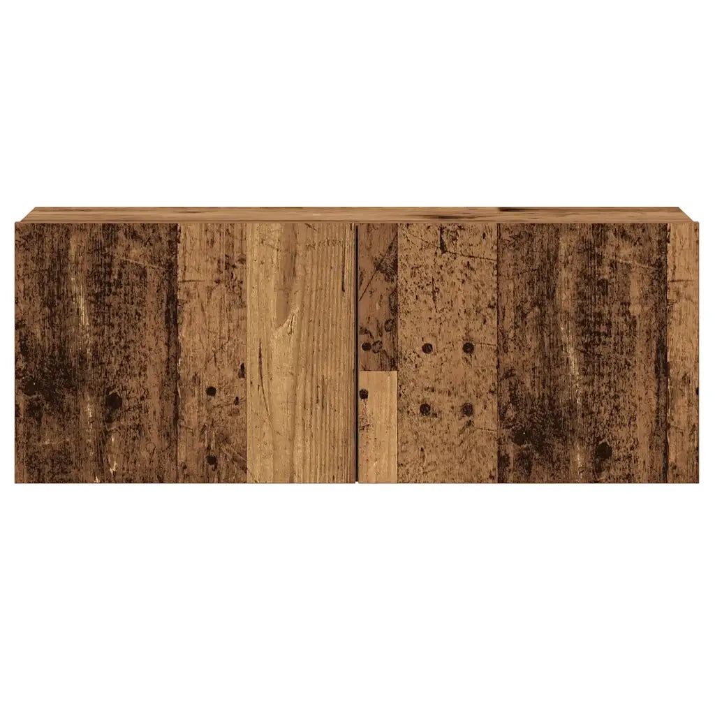vidaXL Mobili TV a Parete 5 pz Legno Antico in Legno Multistrato