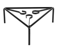 Treppiede Triangolare per Stufa in Ferro 25x25x11 cm Grigio Martellato