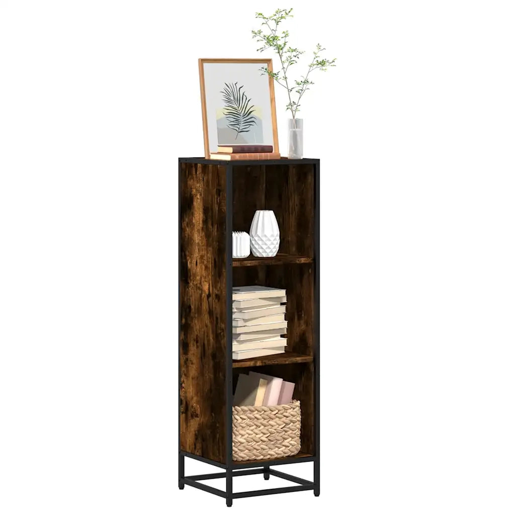 Libreria Rovere Fumo 33,5x33x107,5 cm in Legno Multistrato 849156