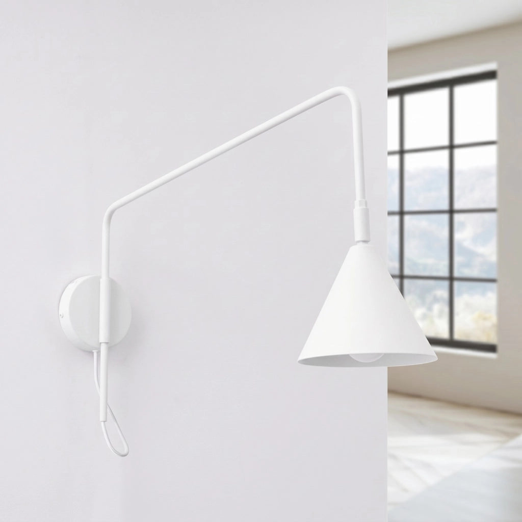 Applique NOX 1 bianco con interruttore