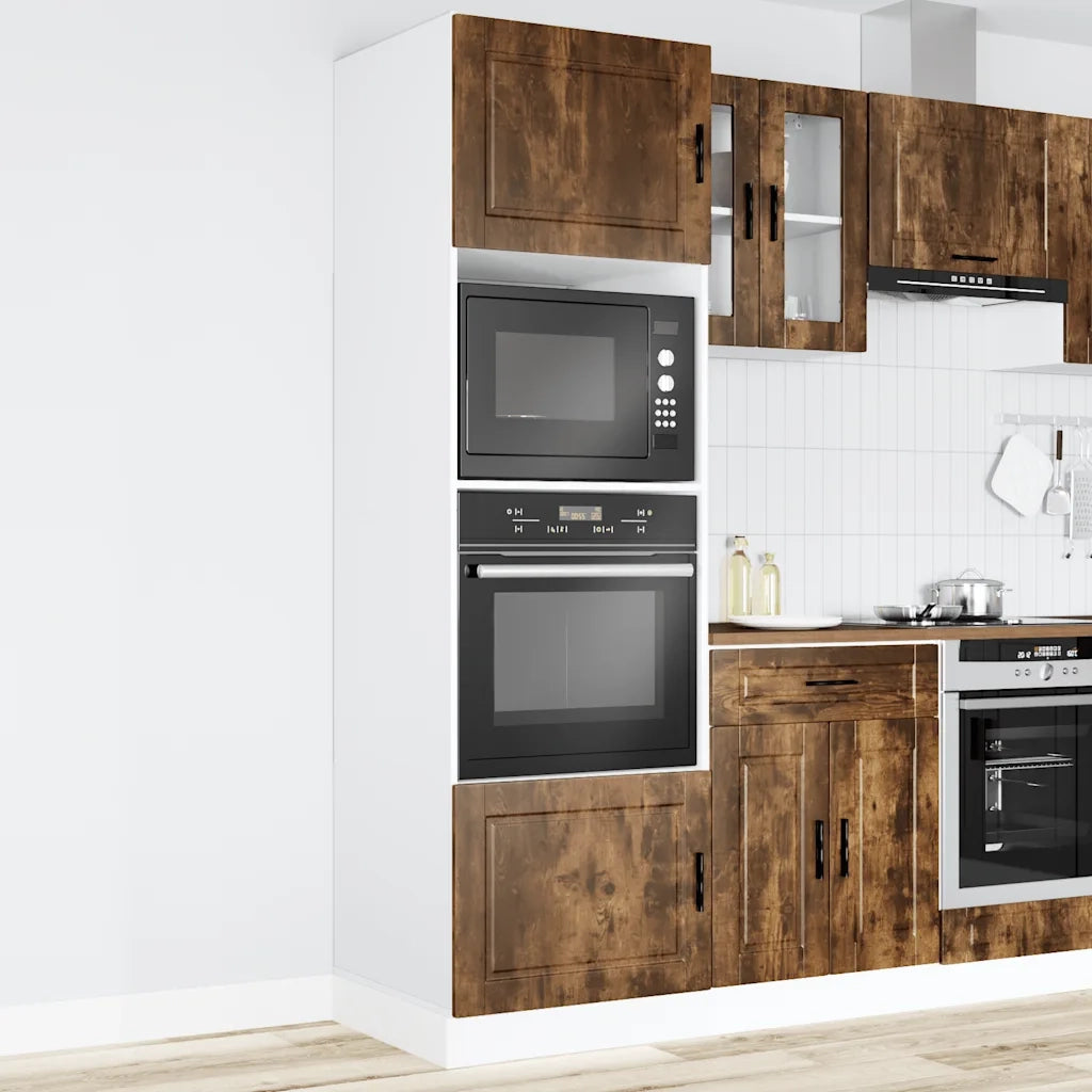 Armadi Forno 2 pz Porto Rovere Fumo in Legno Multistrato