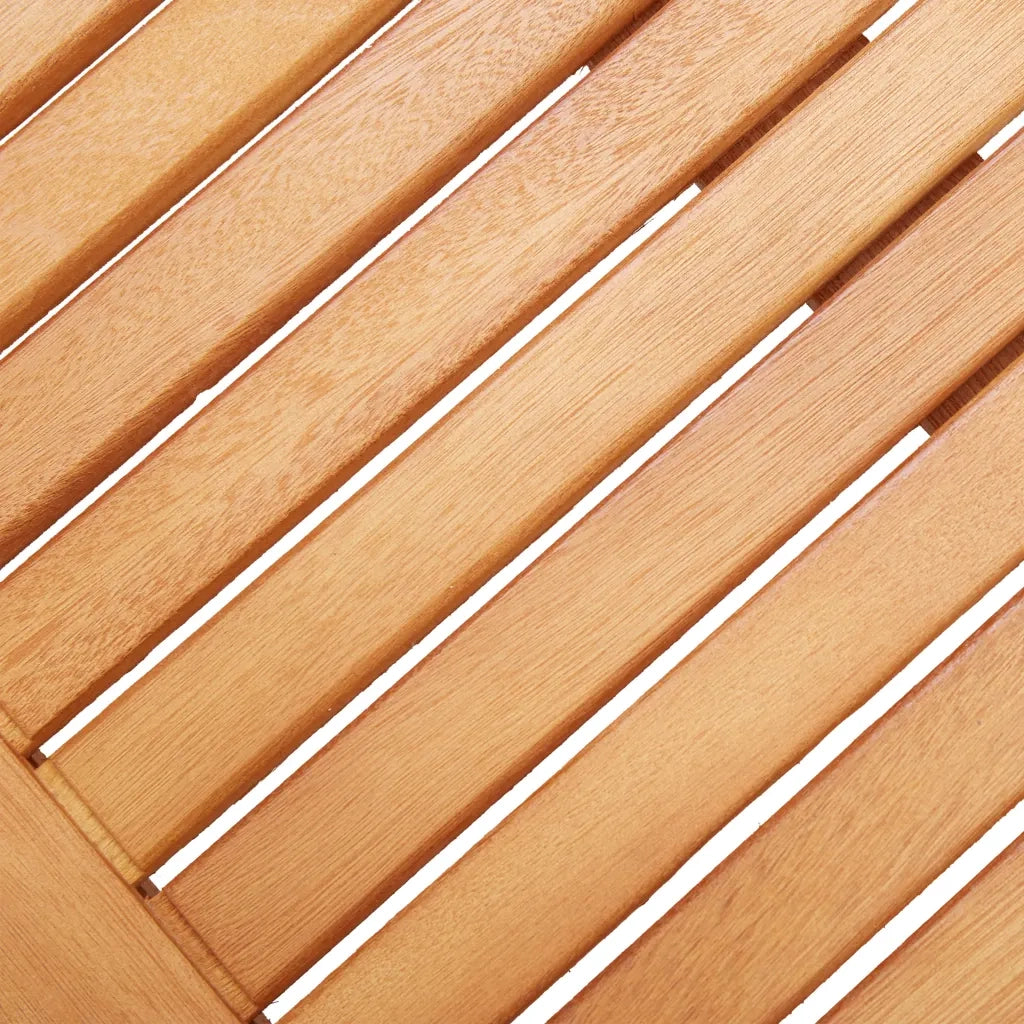 Panchina da Giardino a 2 Posti 120 cm in Massello di Eucalipto