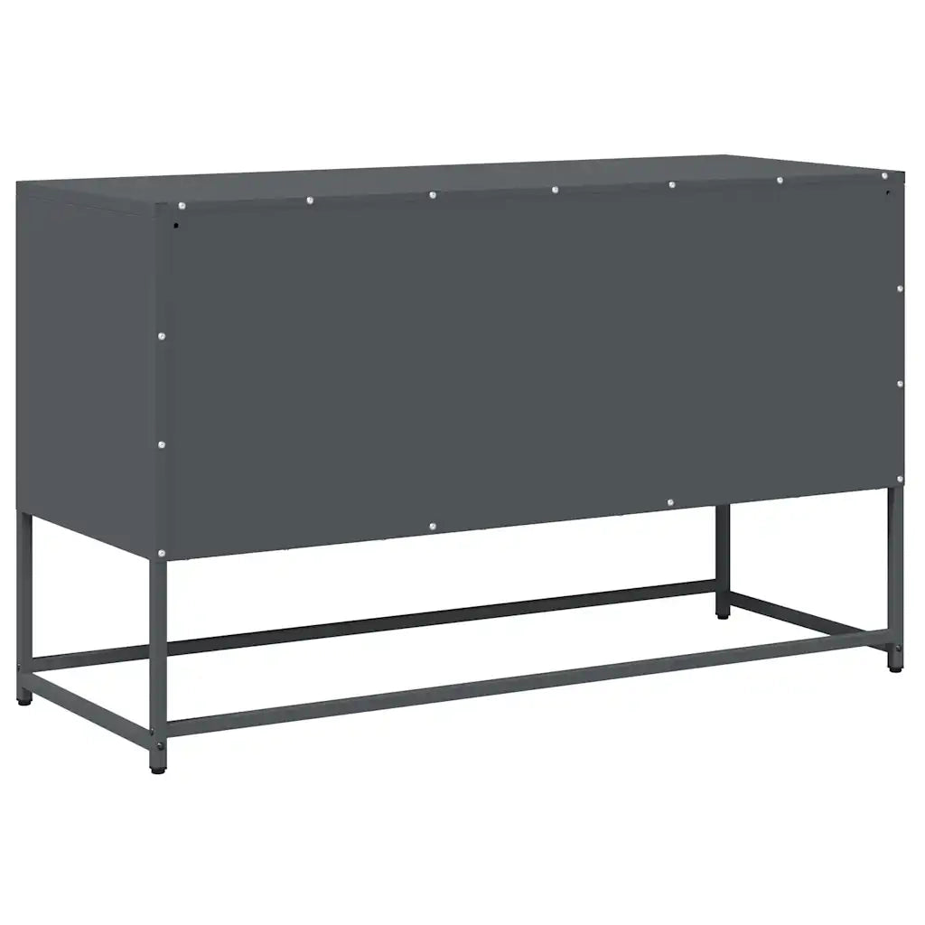 Mobile TV Antracite 100,5x39x60,5 cm Acciaio Laminato a Freddo